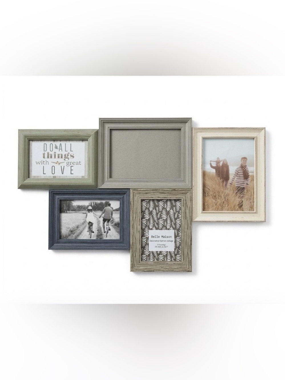 🏡Multi-Frame Wall Collage in Gray and Cream NWOT